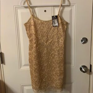 Awesome CHRISTMAS dress!  gold cocktail dress